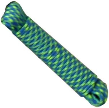 SecureLine 5/32 in. Dia. x 50 ft. L Blue/Yellow Braided Nylon Paracord