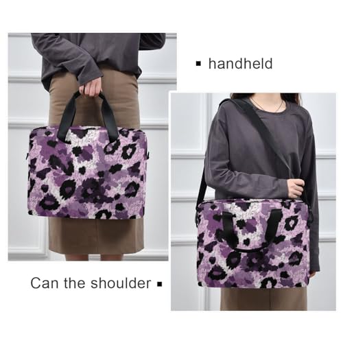 Bolsa maletín para portátil 15.6 pulgadas morado estampado miniatura 2