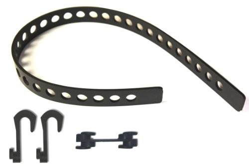 QUICK FIST - 11060 Quick Fist Rubber Tie Down Belt 38" long with 2 snap-in hooks for mounting equipment - Thumbnail 2