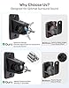 Etour Speaker Wall Mount [11lbs Max], Universal Satellite Rear Surround Sound Speaker Wall Ceiling Mount for Samsung Q990D Rear Speakers, 360° Adjustable Aluminum Alloy with 1/4"-20 5mm 4mm Thread #3