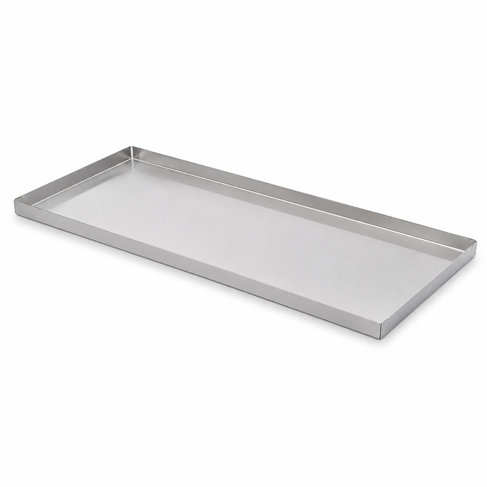 Sottovaso Rettangolare Lungo in Acciaio Inox
