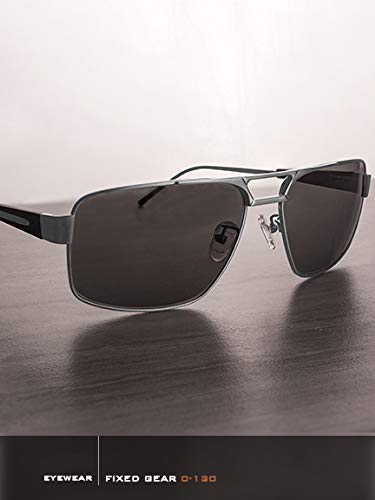 Fixed Gear Sunglasses - C-130 - Titanium with Gray Lenses2