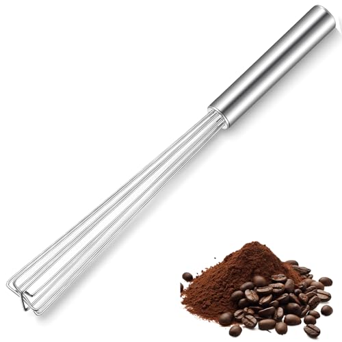 Image of Baderke Espresso Whisk Tool 10.6 inch Mini Whisk for Coffee Stirring, 1 Pack