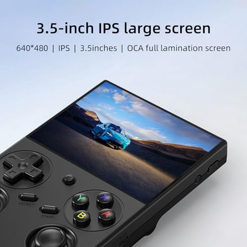 Image of RG35XX Pro Retro Handheld Game Console , RG 35XXPro Support HDMI TV Output 5G WiFi Bluetooth 4.2 , 3.5 Inch IPS Screen Linux System Built-in 64G TF Card 4353 Games(Black-NWE)