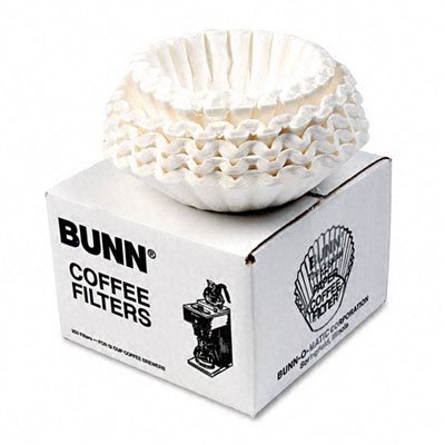 BUNN : Flat Bottom Coffee Filters, 12-Cup Size, 250 Filters
