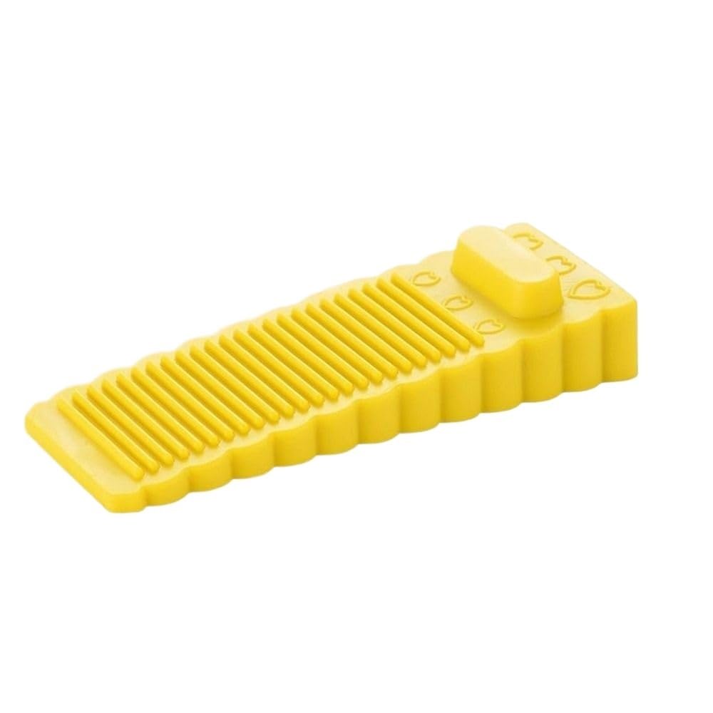 Door Stop 4PCS Safety Silicone Door Stop Block Wedge Rear Retainer Anti-Collision(Yellow)