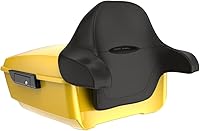 Vista 66 de Moto Onfire Harley Tour Pack King Tour Pack Accesorios Respaldo Pad Fit para Harley Touring 1997+ (Manchado Rojo (Brillante))