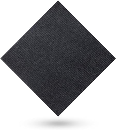 ROHCGHC Losetas de moqueta Autoadhesivas, Losetas de Alfombra 20x20 Pulgadas, Lavable autoadhesiva, Alfombrilla Cuadrada Multiusos for Suelo for Mascotas domésticas(Black,15PCS)