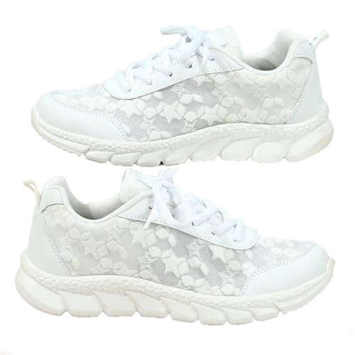 Women's Luxurious Orthopedic Sneaker,lace Print Hollow mesh orthopedi c Sneakers for Women Wide