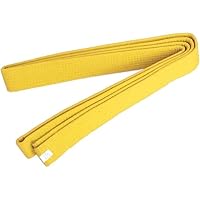 WERIGONI 1 Stück 220 cm Gelber Taekwondo-Gürtel, Judo Gürtel Judo-karate Gürtel für Kinder und Erwachsene, Kampfsportgürtel
