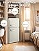 Anypro Fridge with Freezer, 3.2 Cu.Ft Retro Double Door Refrigerator with 7 Level Thermostat, Adjustable Removable Glass Shelves for Bedroom Office Apartment Dorm Bar, White
