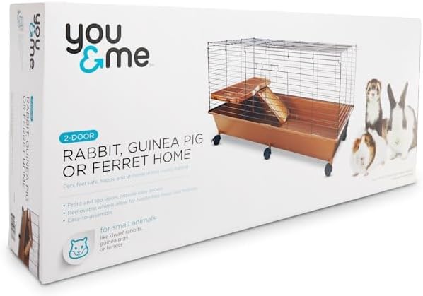 You & Me Living The Dream Small Animal 2-Door Habitat 40" L