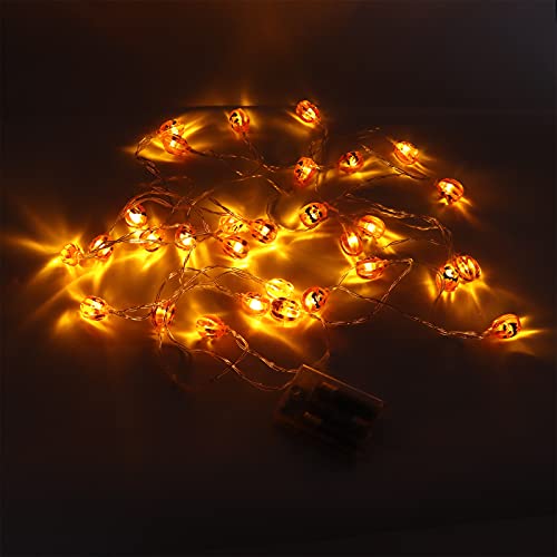 Pumpkin Lantern Lights, Pumpkin Lights String Driedimensionaal ontwerp voor gebruik binnenshuis, buitenshuis en tijdens… - Image 7