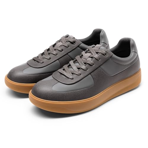 Bruno Marc Men's Dress Sneakers Business Casual Shoes for Men Lace Up Slip-Resistant Fashion Sneakers,Size 10.5,Dark Grey,BMUMFN2523