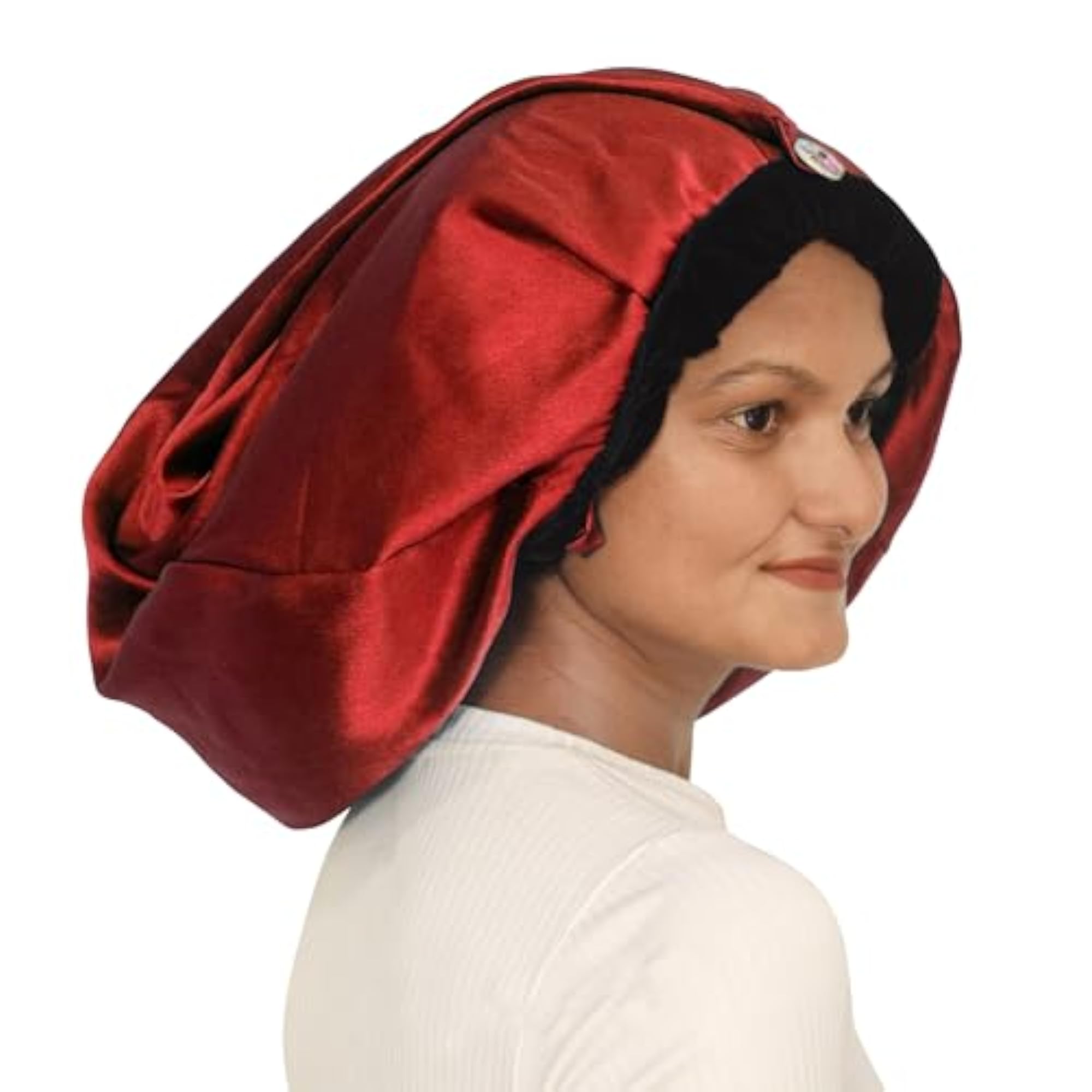 Satin Hair Bonnet for Women, Adjustable Sleeping Cap