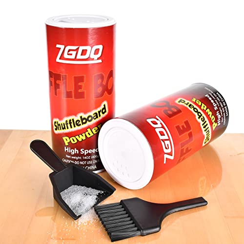Zgdq Shuffleboard Brush And 2 Pack Shuffleboard Sand (400G*2) With Mini Dustpan Shuffleboard Wax Powder #TOP1