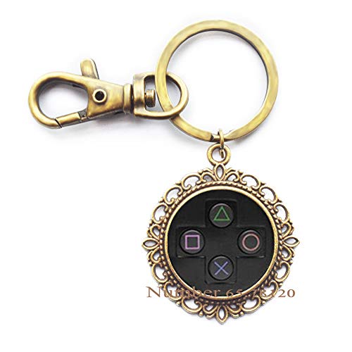 Game Controller Keychain- Gamer Jewelry-Gamer Keychain-Gamer Gift-Video Game Jewelry-Gift for Gamer Player Keychain,BV072