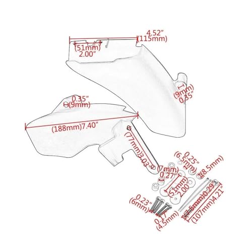 Cubierta térmica para motor de motocicleta Dyna FXD con protector de escape 6