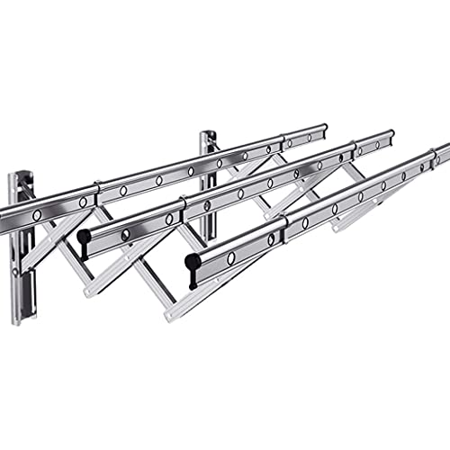 Étendoir à linge mural extensible or pliable pour gain de place maison