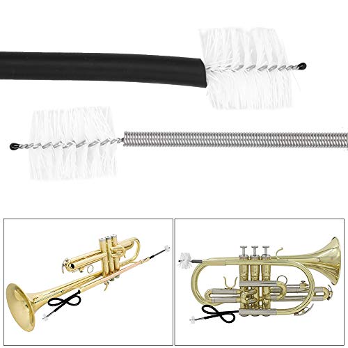 Glomora 3PCS Trumpet Cleaning Kit,Trumpet Cleaning Brushes,rumpet Maintenance Kit Trumpets Mouthpiece Snake Brush Cornet Valve Casing Clean Brushes Trombone Flexible Cleaner Set - Image 4