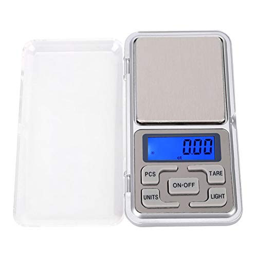 Báscula digital de bolsillo Masyrt 100g con luz azul miniatura 5