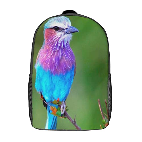 Sac à dos imprimé en 3D oiseau unisexe grand format pour fille et garçon