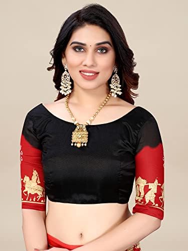Women's Art Silk Bandhani Printed Saree With Unstitched Blouse Piece (Aphalsp113_Parent)_A15544