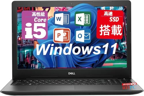 �y�����ςݕi�z Windows11 �m�[�g�p�\�R��Dell 3590 /15�^���/Office 2024/�����\ Core i5-7200U /������ 8GB/SSD 128GB + HDD 500GB/WIFI/WEB�J����/�P�O�L�[�t��/�����ݒ��/