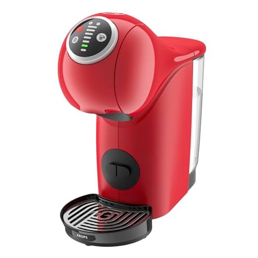 Krups Nescafé Dolce Gusto Genio S Plus KP3405. Cafetera de cápsulas, Eco, pantalla táctil, 4 ajustes temperatura, rojo