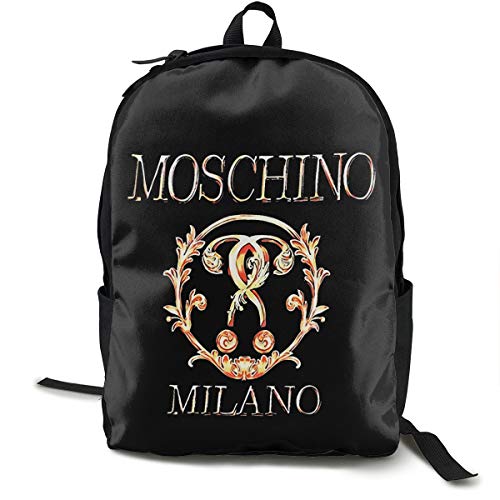 N   A Moschino: Mochila clásica con logotipo de