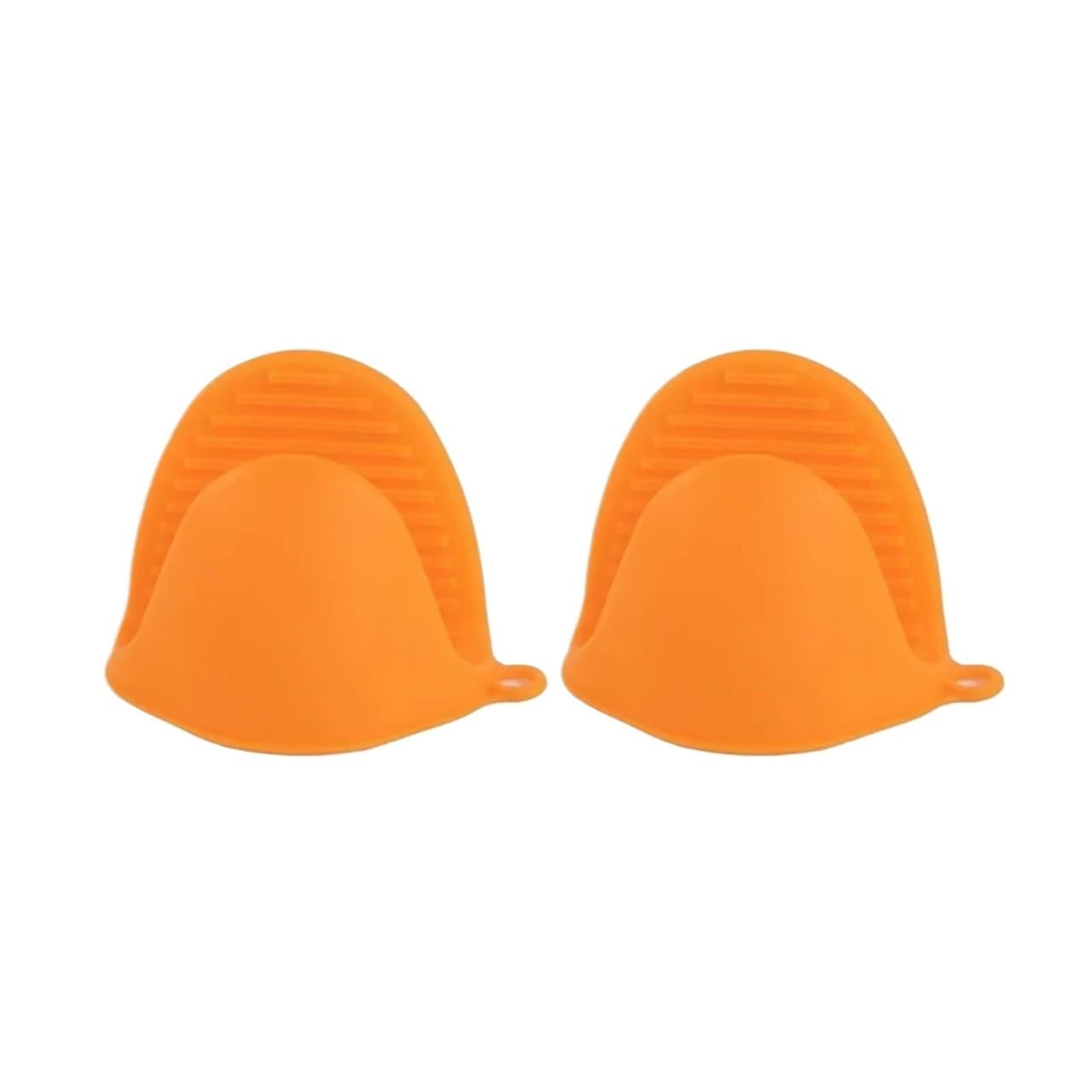 2Pcs Oven Gloves Silicone Heat Resistant Cooking Pinch Mitts Potholder for Kitchen & Baking For Cooking & Baking(Orange)
