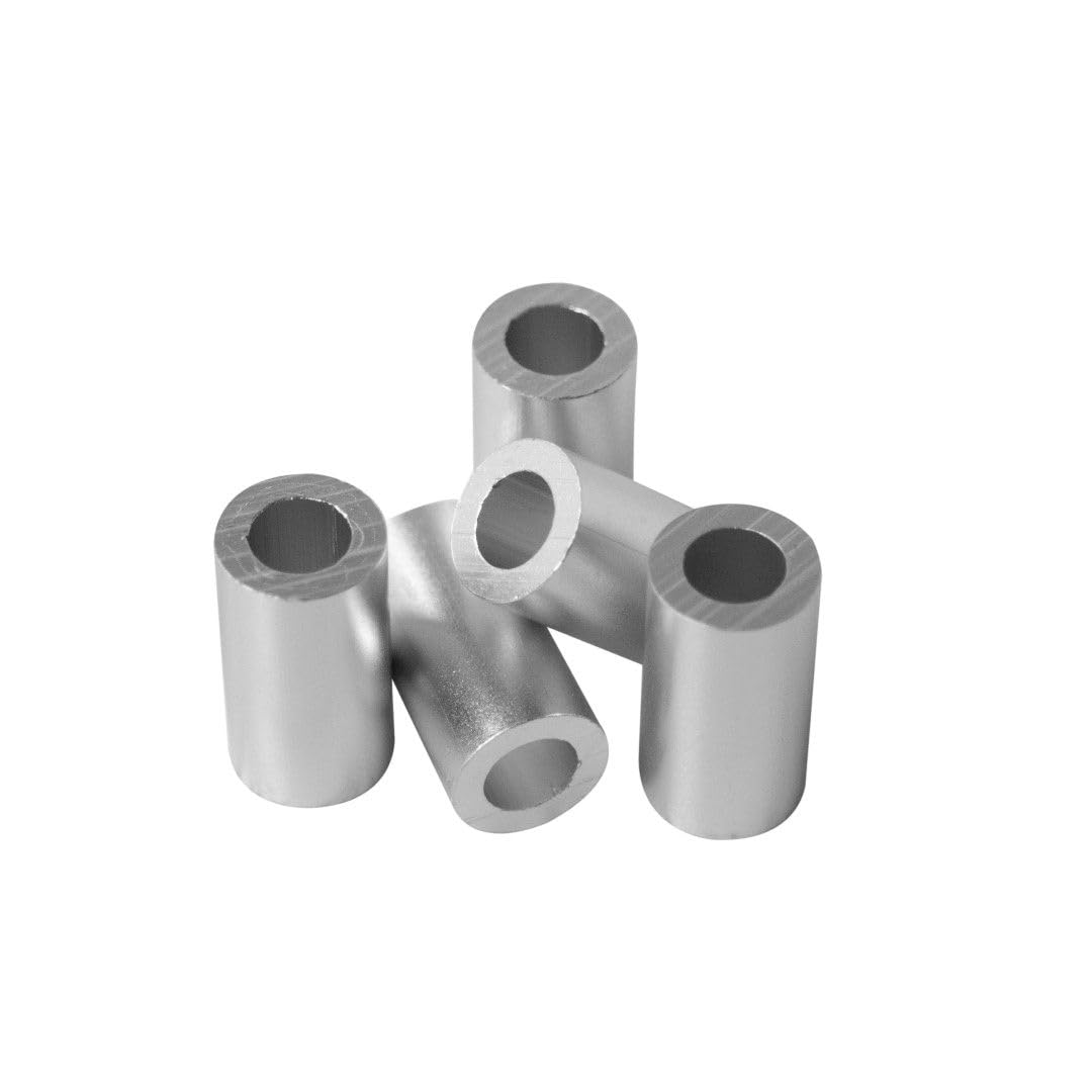 Aluminum Spacer 7/16 OD x 1/4 ID x Choose Your Length, Round Spacer Unthreaded Standoff Bushing Plain Finish, Fits Screws Bolts ¼ or M6 by Metal Spacers Online (13/16 Length, 100 Pack)