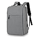 Aucuu Mochila para Ordenador Portátil de 15,6', Mochila Oficina, Mochila de Viaje, Impermeable Bolso Ergonómica, para Estudios y Viajes de Trabajo, para Adolescente, Mujer y Hombre-Gris