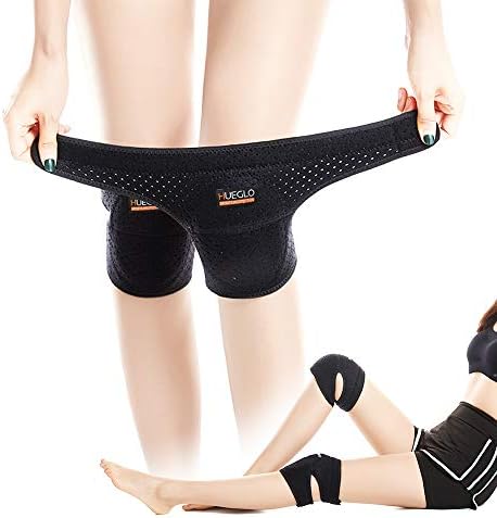 HUEGLO Plus Size Knee Pads for Women,Soft Sponge Knee Pads for Dance Volleyball Avoid Floor Burns & Bruising,1Pair,XX-Large