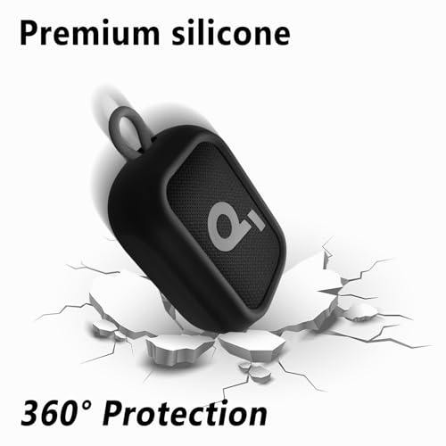 Image of Geiomoo Soft Silicone Case for Anker Soundcore Select 4 Go Speaker, Protective Portable Scratch Shock Resistant Cover (Black)