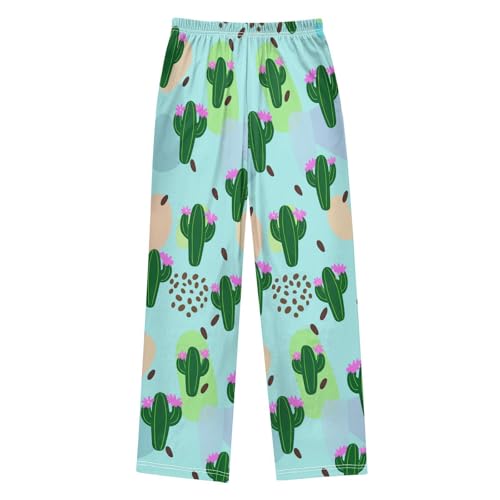 J JOYSAY Flowering Cactus Plant Pajamas Pants Soft Long Pajama Bottoms Lounge Sleep Pants Size S-XL2