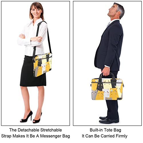 Bolso protector para portátil de 14 pulgadas que evita arañazos con diseño floral antimonotonía 4