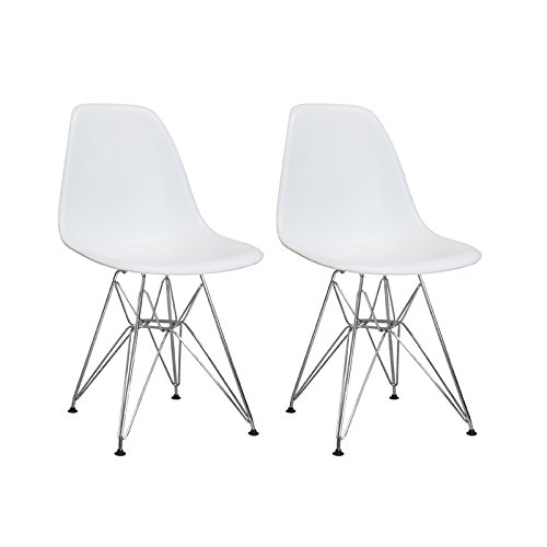 Mod Made Mid Century Modern Paris Tower Side Chair Dining Chair Bistro Chair for Dining Room Living 
