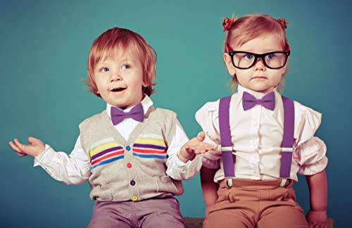 Image of Bow Tie House Mens Bowties Pre-tied Shape Clip on Bowtie Solid Men Formal Wear for kids, baby boys, toddler any age bow ties