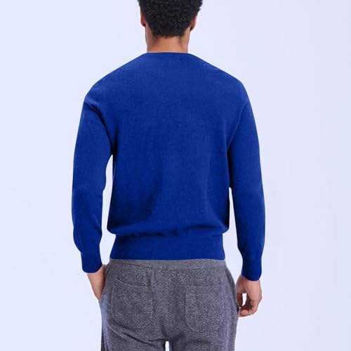 Mens Sweater,Men's Crew Neck Sweater Slim Fit Lightweight Sweatshirts Knitted Pullover for Casual Or Dressy Wear4