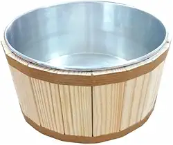 Bacia para Pés, Kit Spa Tina Escalda Pes com Pedras Sal Bacia Pedicure Balde Newborn, Alivia Tensões Musculares E Reduz O Estresse Do Dia A Dia(Madeira Clara)