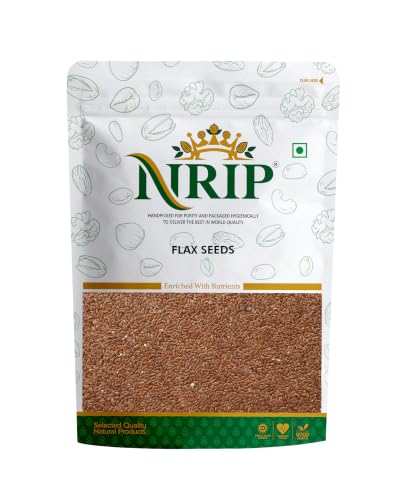 Image of NRIP Premium Pure Flax Seeds, 200g, Rich in Protein & Dietary Fibre, Source of Iron