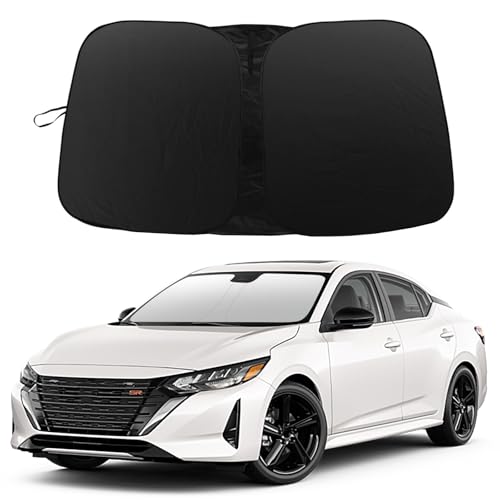 Windshield Sun Shade Compatible with Nissan Sentra 2020 2021 2022 2023 2025 Accessories, 240T...