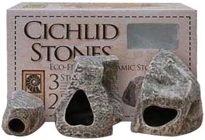 Underwater Galleries AUG6561 3-Pack Cichlid Stone by Underwater Galleries