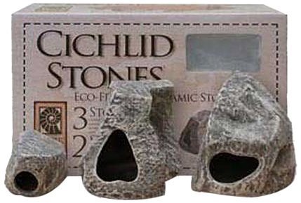 Underwater Galleries AUG6561 3-Pack Cichlid Stone by Underwater Galleries