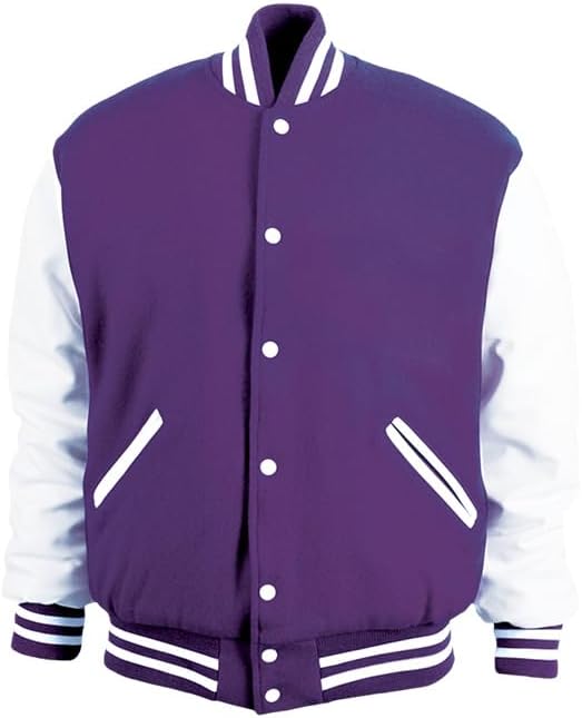 GAME Sportswear - America's Finest Varsity Jacket, Genuine Leather and Wool, Made in the USA, Style# 5000