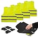 Produktbild HP-Autozubehör 10474 LIFEHAMMER Sicherheitweste, 4er Set, Ultra flach, Gelb