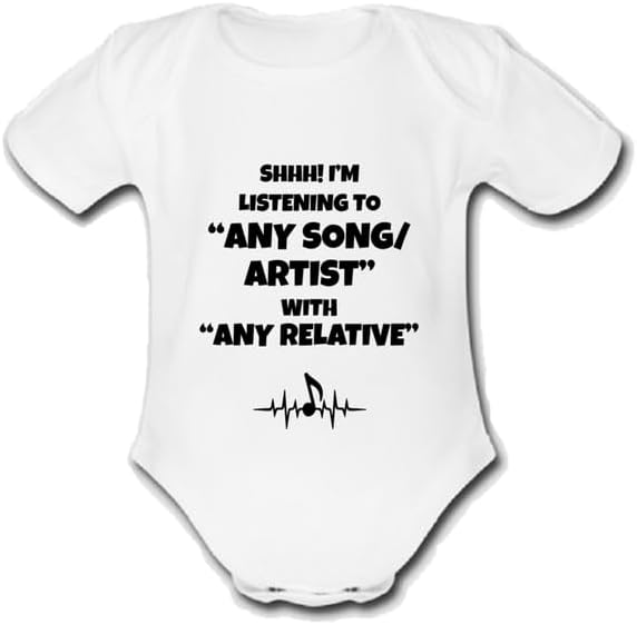 PsychobabyEnter Sandman CUSTOM. INSTANT PREVIEW AVAILABLE Unique Baby Name Vest Grow Babygrow Bodysuit Make Your own Design. Any SONG ARTIST BAND