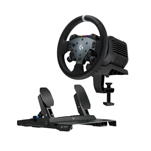 Logitech G RS50 Sim-Racing-Setup mit Pedalen