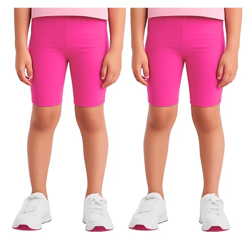 Image of Joe & Joe Shorts for Girls Premium Cotton Lycra Cycling Shorts - Pack of 2 | Inner Shorts for Yoga & Sports & School Uniform.